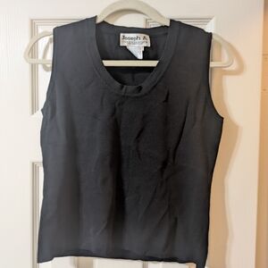 Joseph A Elegant Black Tank Top